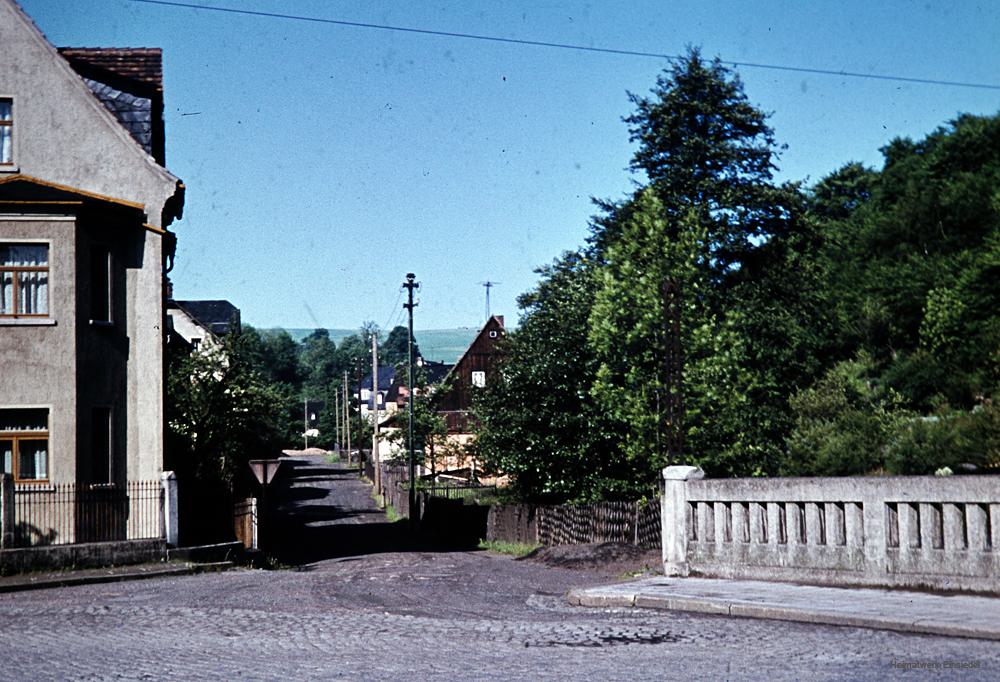 Fabrikstraße Einsiedel in den 1960er Jahren