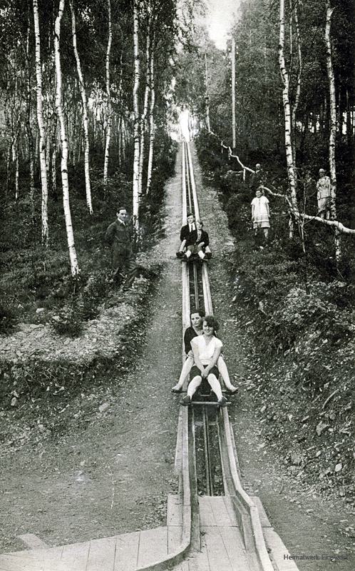 Sommerrodelbahn Einsiedel, Bergfahrt, Aufnahme Ludwig Roux